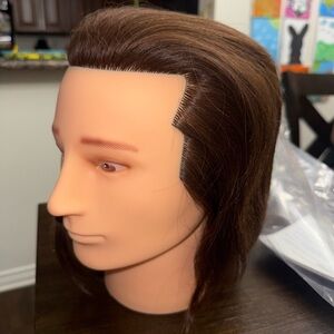 Brown Hair Styling Mannequin Wig